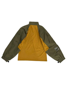 MARTINE ROSE - Shrunken Utility Sleeve Shirt - AW25 - BROWN TURMERIC